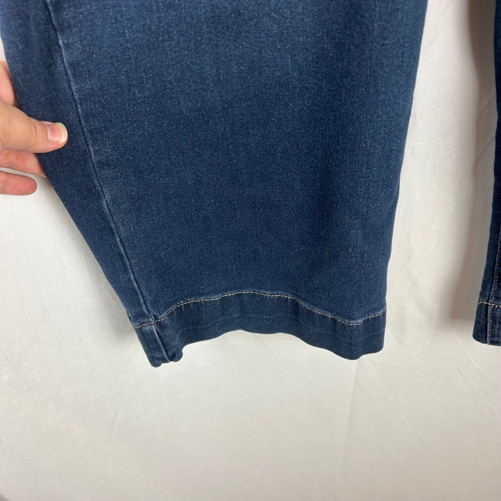 Nicole Miller New York Nomad Super High Rise Wide Leg Jeans Dark Wash Size 14 - Picture 5 of 11